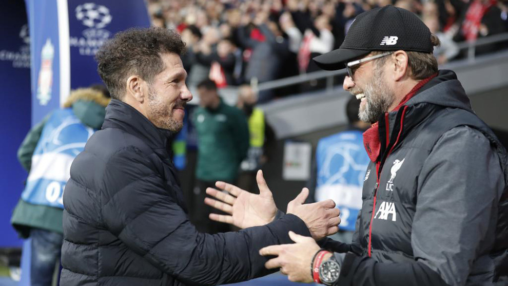 Liverpool vs Atletico: Klopp vs Simeone: El Cholo has the king of Europe at  checkmate | MARCA in English
