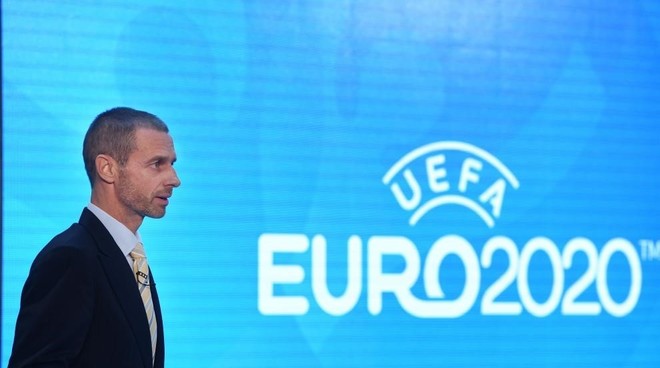 Aleksander Ceferin, en una presentacin de la Euro 2020.