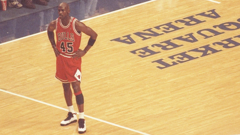 Michael Jordan, en Indiana, el día de su regreso a las canchas