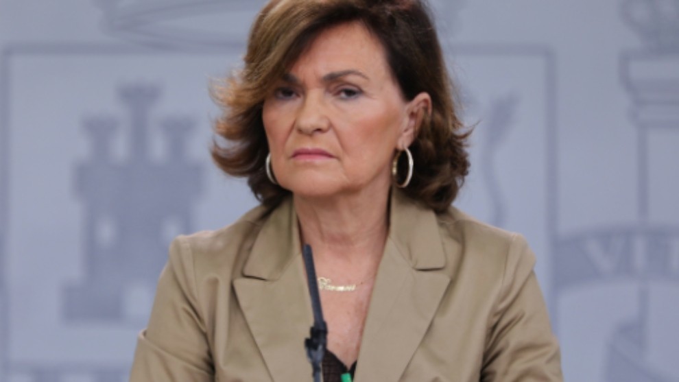 Carmen Calvo, vicepresienta del Gobierno.