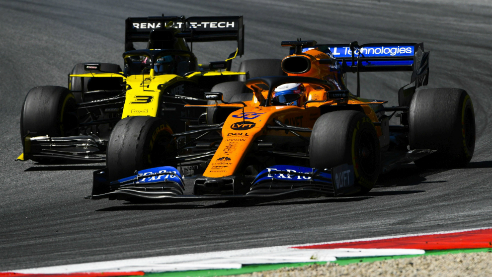 Sainz y Ricciardo.