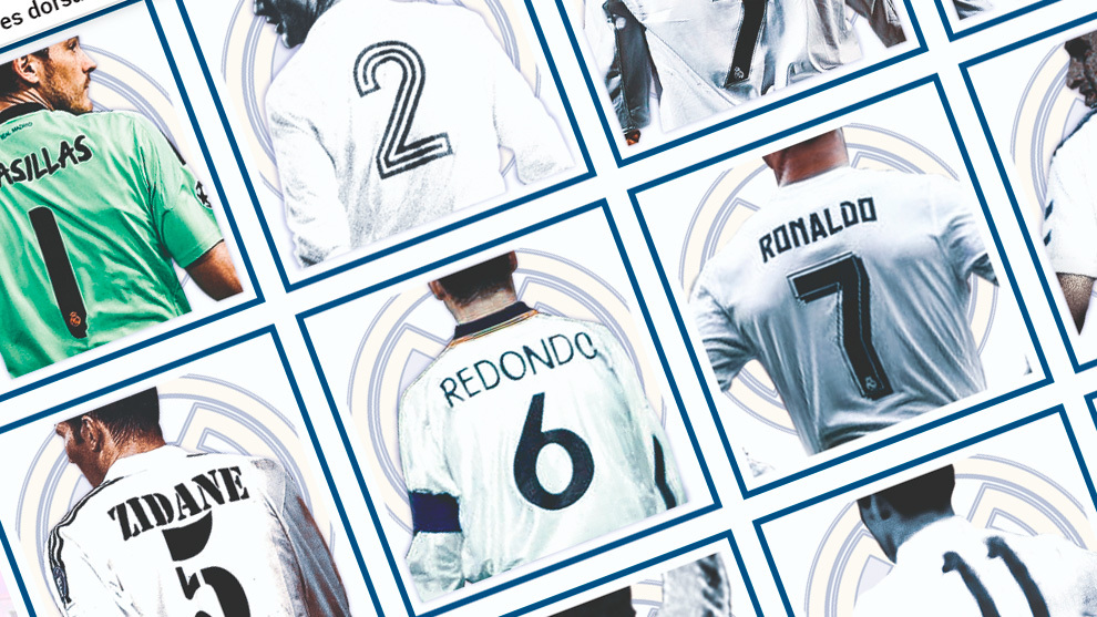 Elegidos los 23 dorsales legendarios del Real Madrid