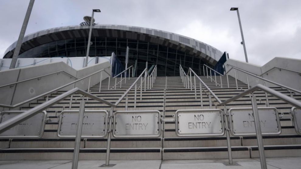Vista exterior del estadio del Tottenham.