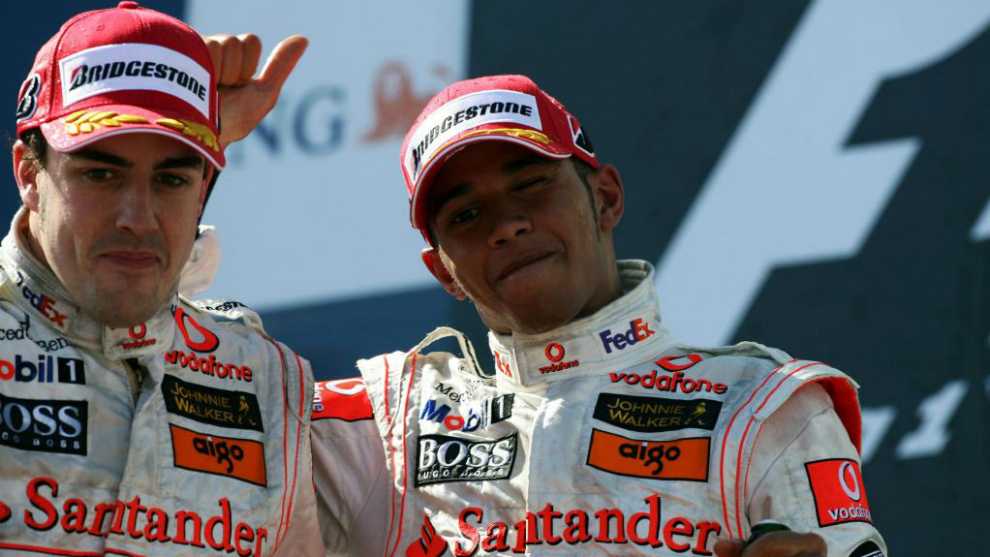 Alonso and Hamilton.