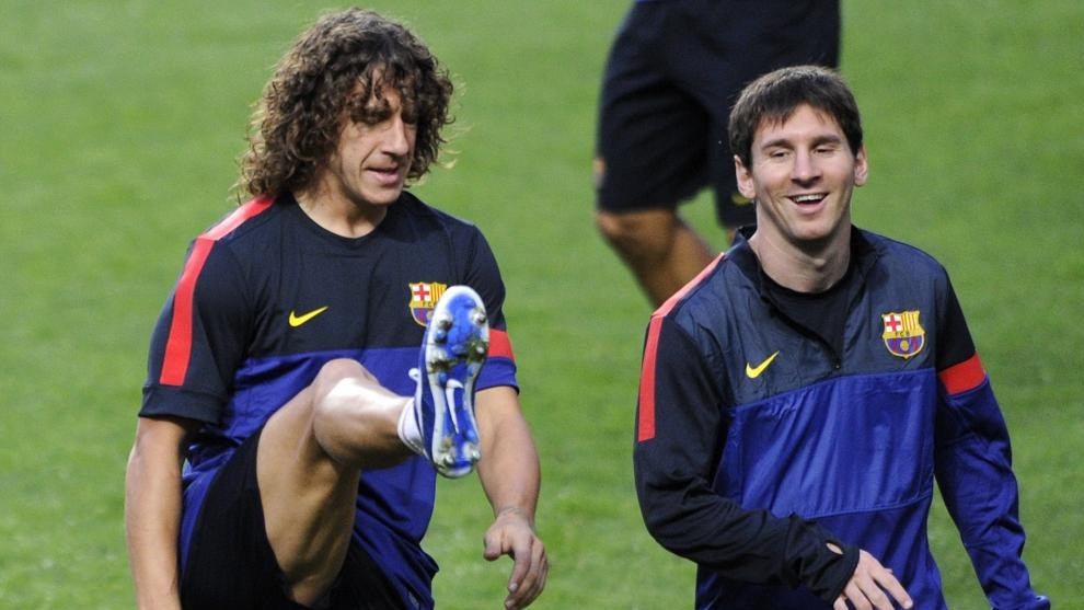 Puyol y Messi