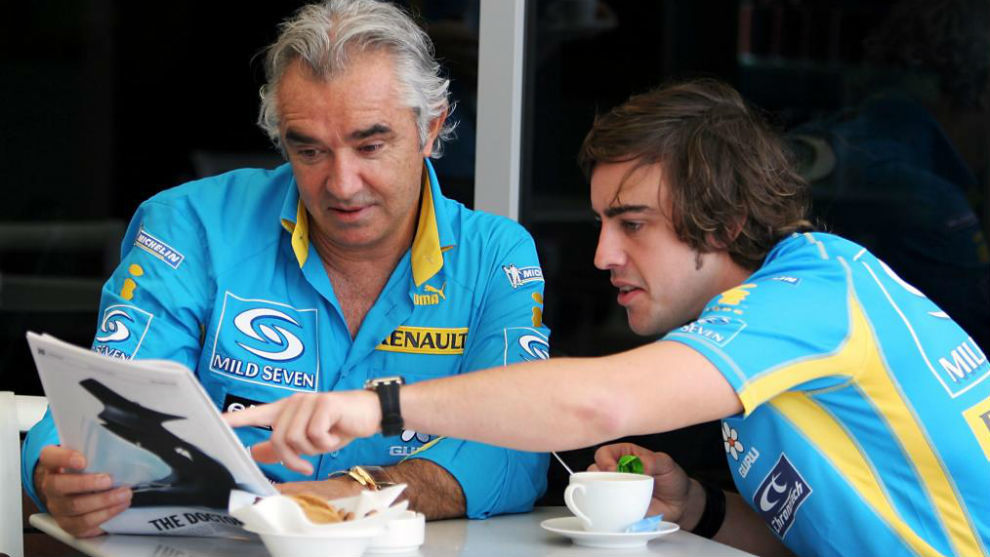 Briatore y Alonso, en una imagen de 2006.