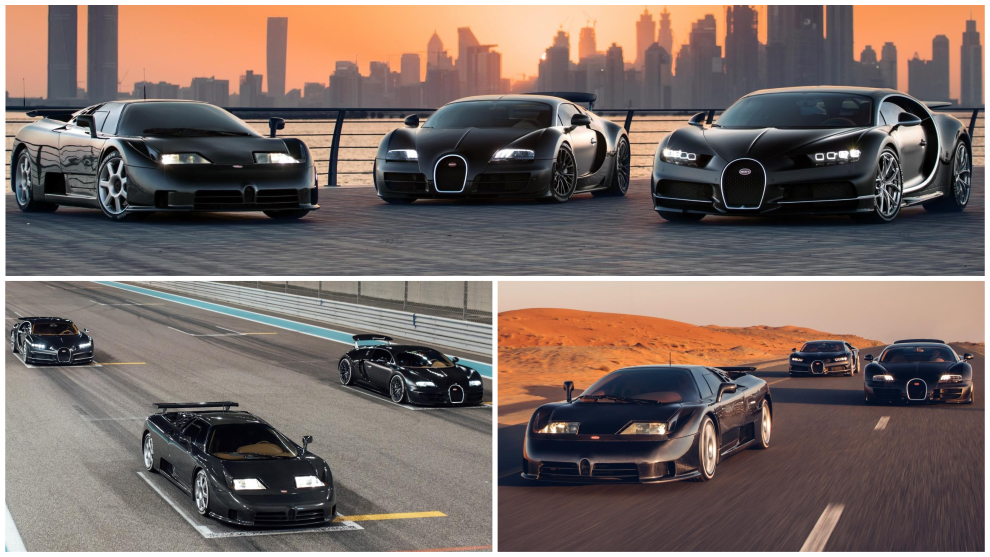 Cumbre del 'B3' en Dubai: Bugatti Chiron, Veyron y EB110
