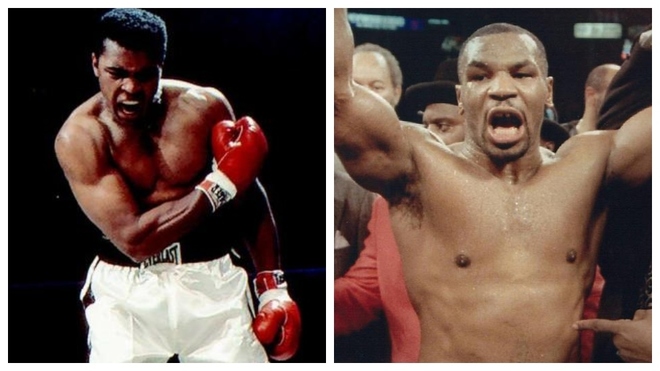 Muhammad Ali y Mike Tyson.