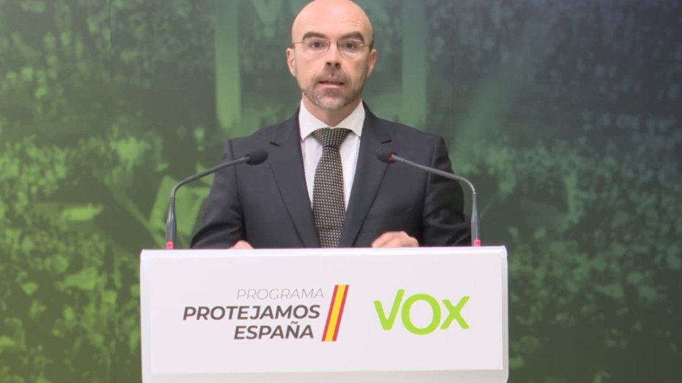 Jorge Buxad, portavos de Accin Poltica de VOX.