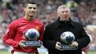 Cristiano y Ferguson, con los premios de &apos;Jugador y Entrenador del...