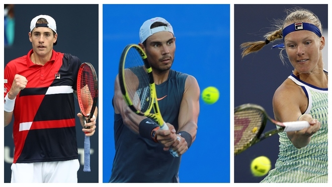 Isner, Nadal y Bertens