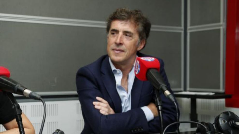 Pedro Delgado durante una entrevista en Radio MARCA