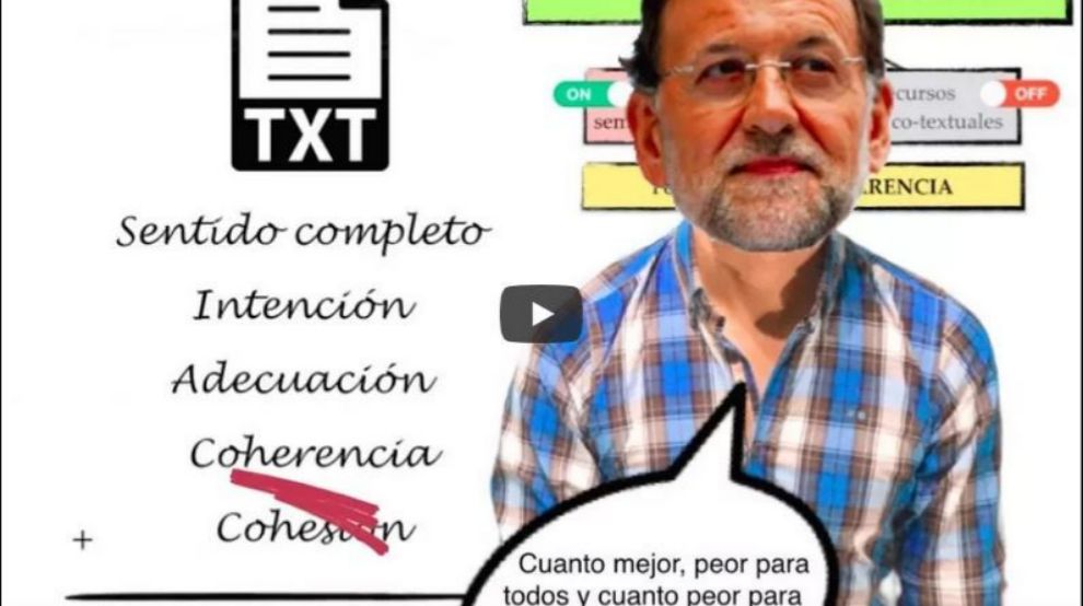 El ministerio de Educacin pide disculpas por un vdeo de Rajoy.