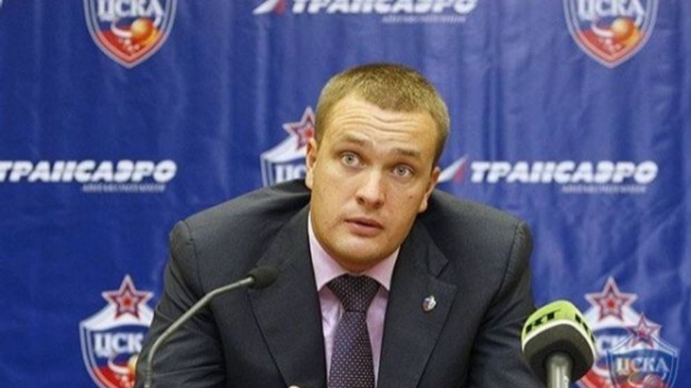 Andrey Vatutin, presidente del CSKA, en una rueda de prensa.