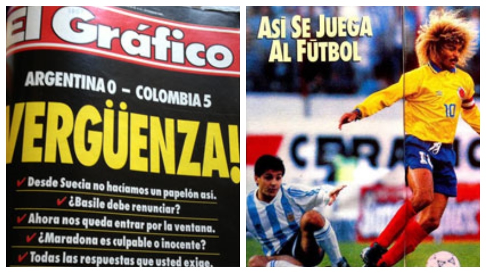 Los 50 mejores partidos de la historia: Argentina 0-5 Colombia  Clasificación Mundial 1994 | Marca.com
