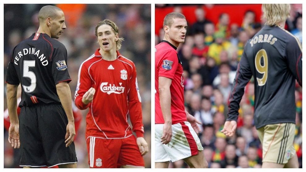Fernando Torres, contra Ferdinand y Vidic, en dos Liverpool-Manchester...