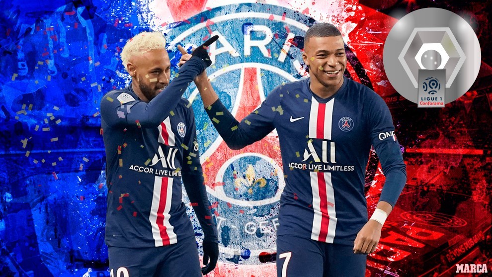 Tacto Elasticidad Plaga Liga Francesa: Oficial: Francia declara campeón al PSG de la Ligue 1  2019-2020 | Marca.com