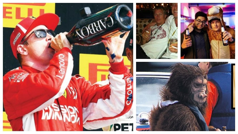 Las confesiones de Kimi Raikkonen: litros de alcohol, modelos y disfraces de gorila