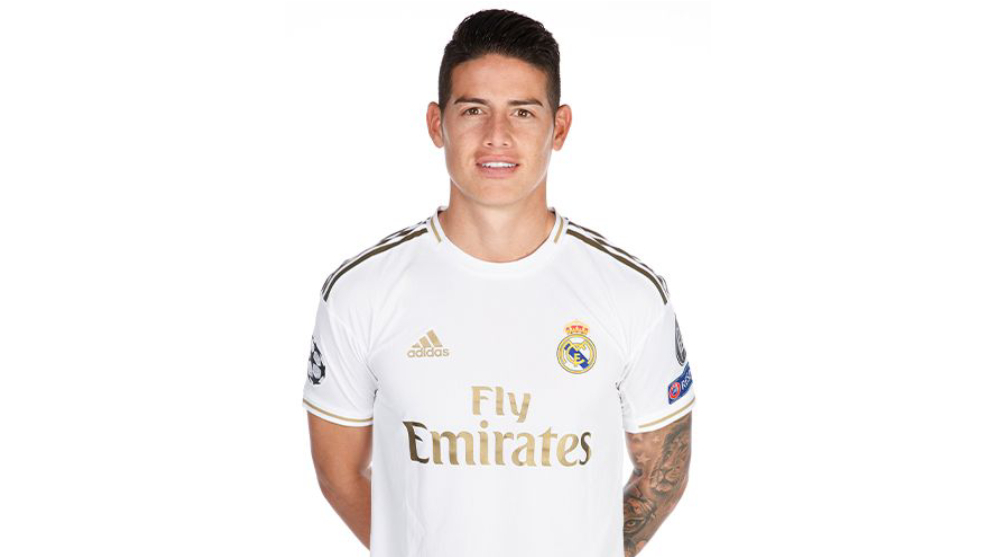 real madrid james jersey
