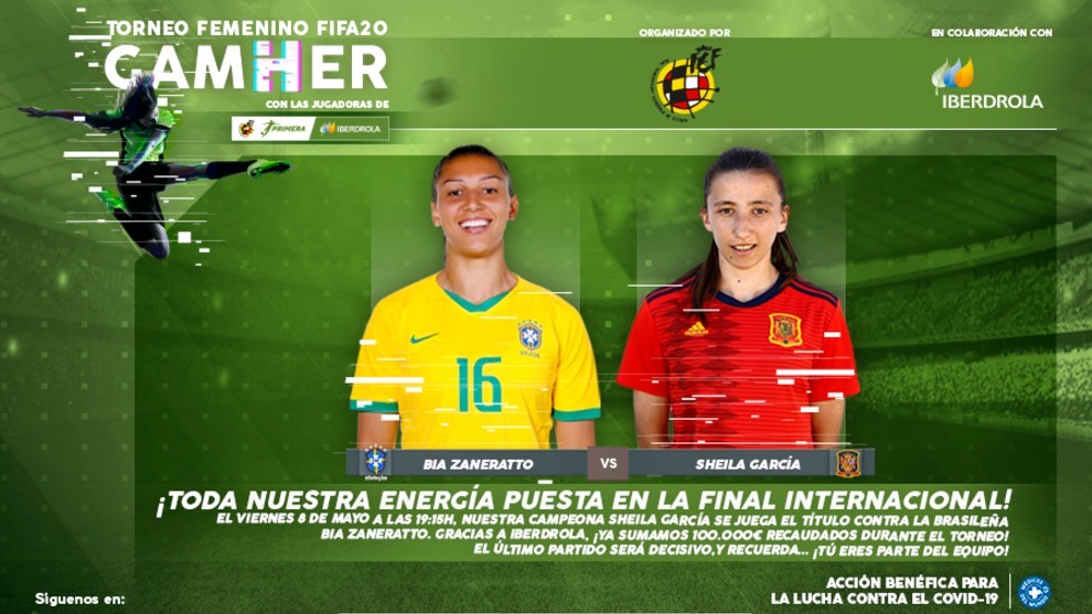 La final internacional del 'GamHer' entre Espaa y Brasil ser retransmitida por Teledeporte