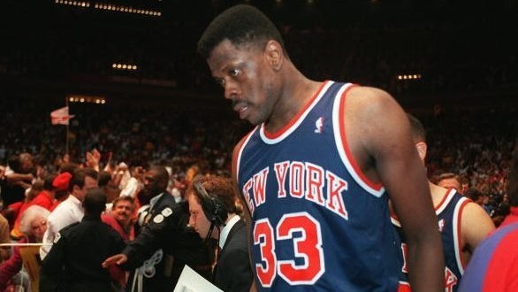 Pat Ewing, tras un partido con los Knicks.