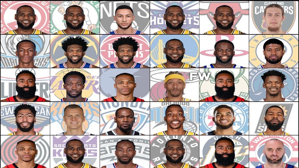 Montaje de los jugadores odiados por cada franquicia de la NBA.