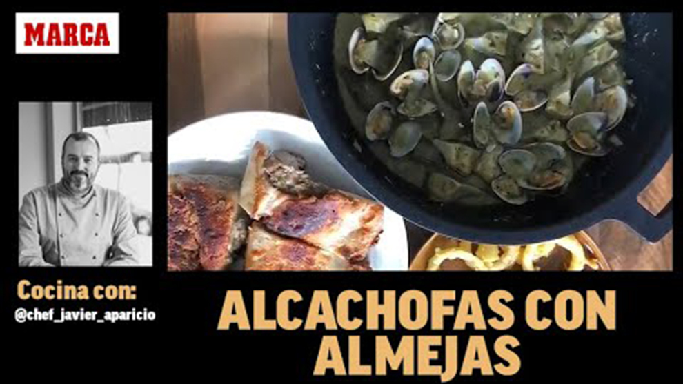 Receta de alcachofas con almejas en salsa verde de Javier Aparicio...