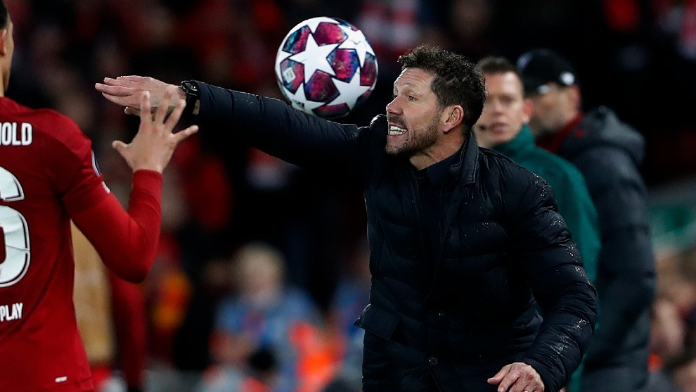 Simeone: Atletico Madrid were 2-0 down at Anfield and scored three, that's not luck