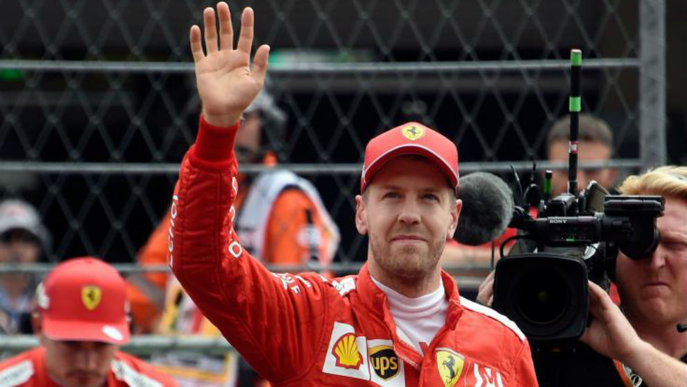 Sebastian Vettel, con Ferrari.