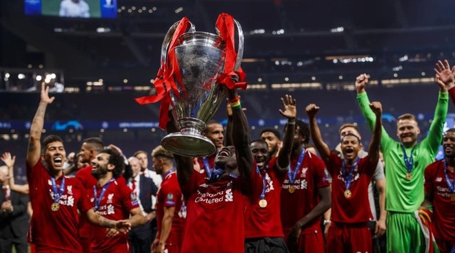 El Liverpool celebra el triunfo de la Champions League en el Wanda...