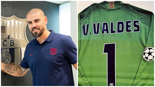 The only item that Victor Valdes has kept from his career
