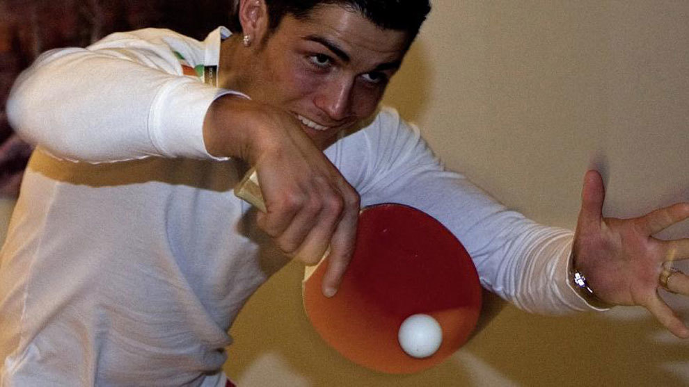 Would Cristiano Ronaldo beat Michael Jordan at ping-pong?
