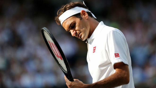 Roger Federer, en la edicin de Wimbledon de 2019.