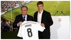 Kroos, junto a Florentino el da de su presentacin como jugador del...