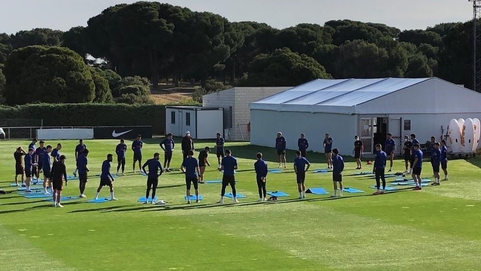 Atletico Madrid have first group training session