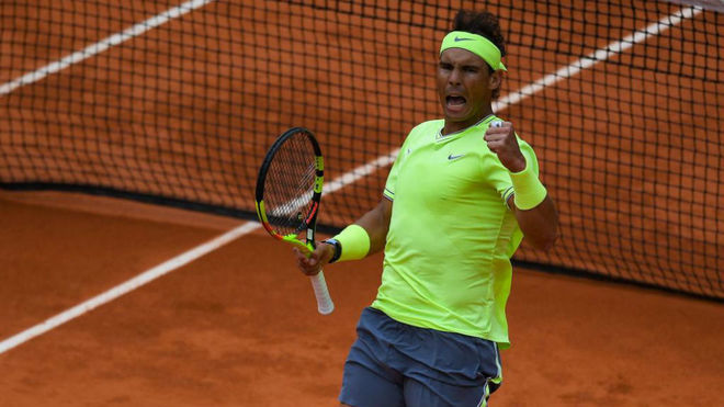 Rafa Nadal en la semifinal de 2019 de Roland Garros.