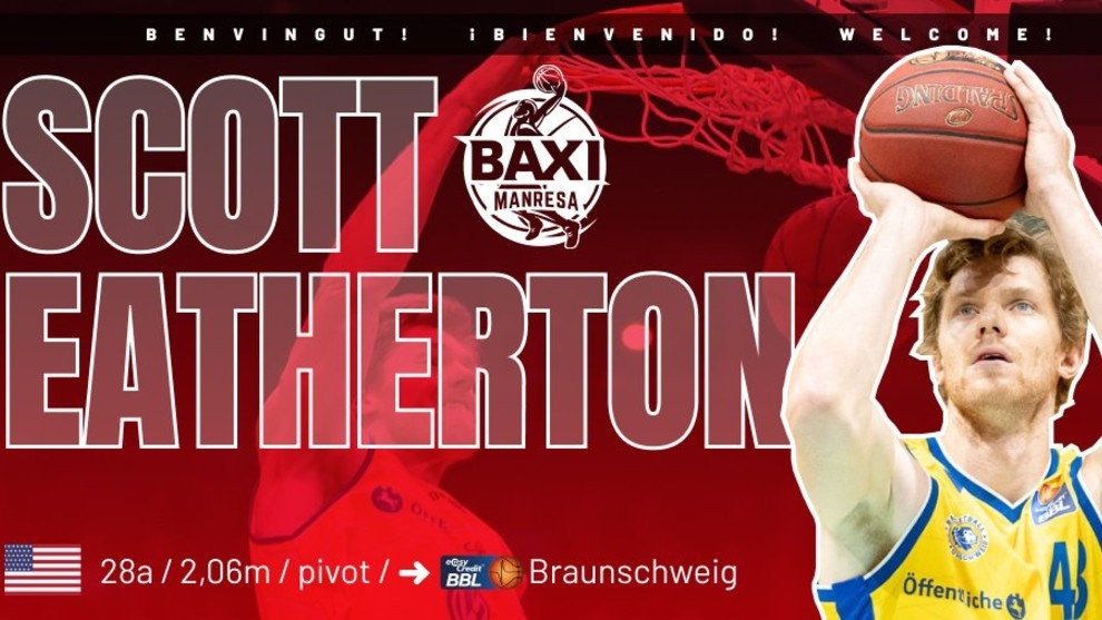 Scott Eatherthon, MVP de la liga alemana, refuerza al Baxi Manresa