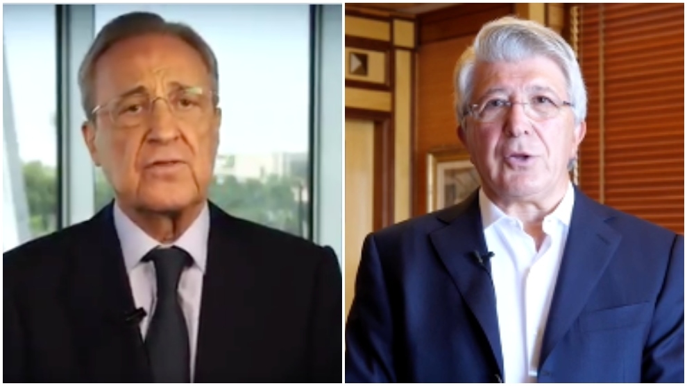 Florentino Prez y Enrique Cerezo, presidentes del Real Madrid y...