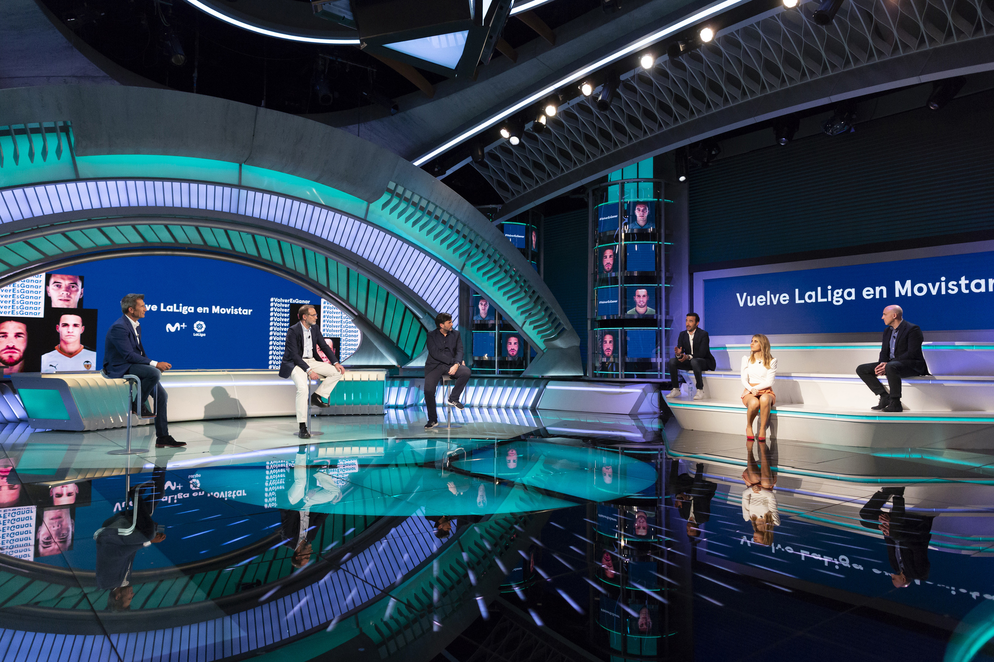 Imagen de la presentación de las retransmisiones del fútbol, en Movistar.