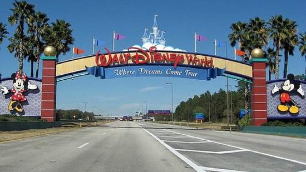 La entrada a Disney World en Orlando.