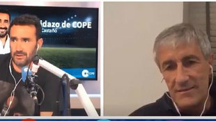 Juanma Castao y Quique Setin durante un momento de la entrevista