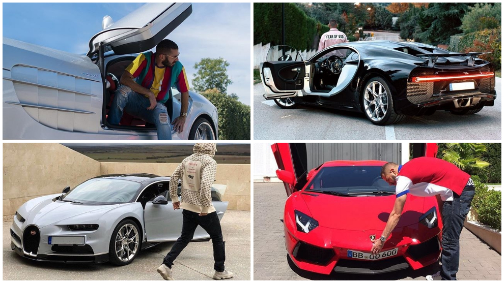 La colección de coches de lujo de Karim Benzema