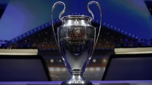 Imagen del trofeo de la Champions League.
