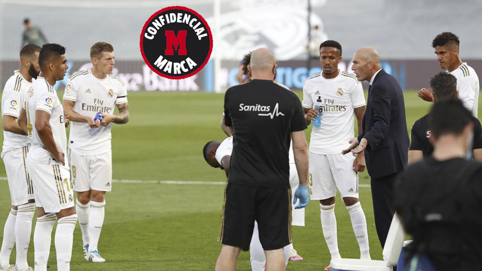 Zidane, enfadado con sus jugadores en la pausa de hidratación