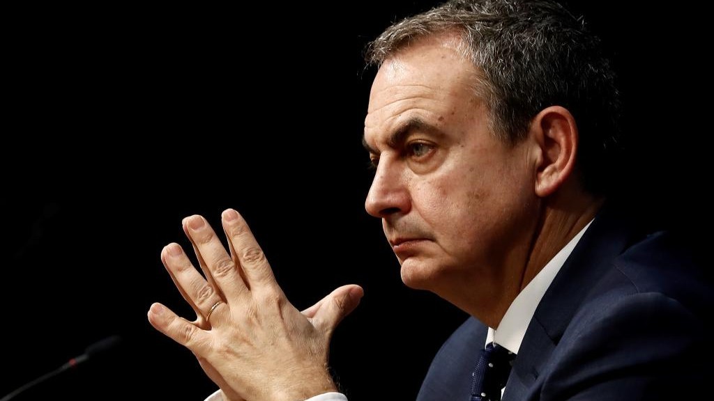 El expresidente del Gobierno, Rodrguez Zapatero, que ha concedido...
