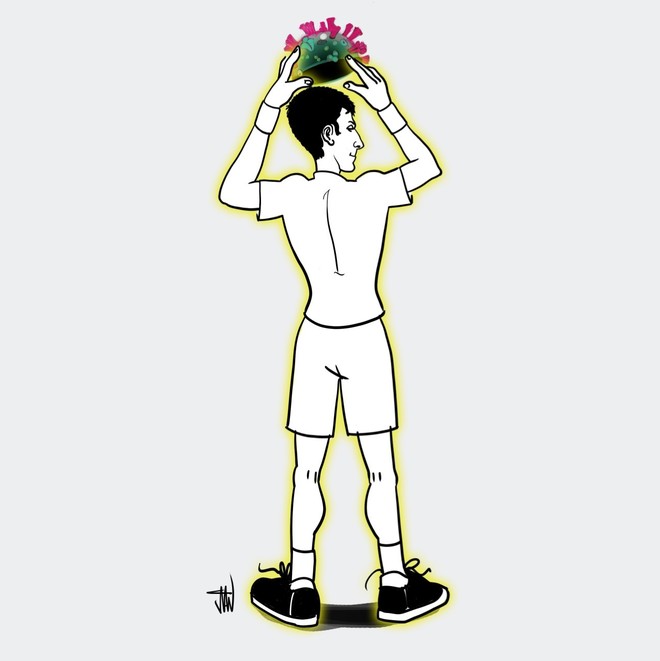 Ilustración de Novak Djokovic