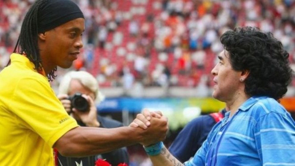 Ronaldinho could return to football alongside Maradona