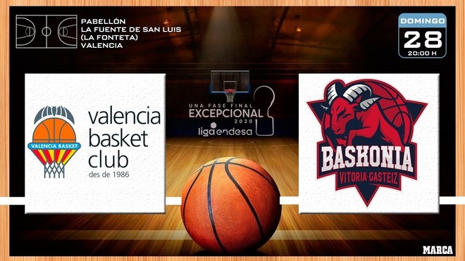 Valencia Basket - Kirolbet Baskonia: horario y dnde ver por TV la semifinal de la Liga Endesa