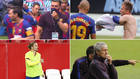 Messi con Sarabia, Arthur, Griezmann y Setin