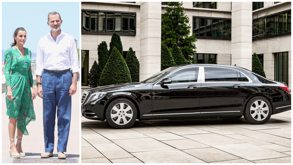 El coche del Rey Felipe VI: Los reyes estrenan un Mercedes Maybach s600 Guard